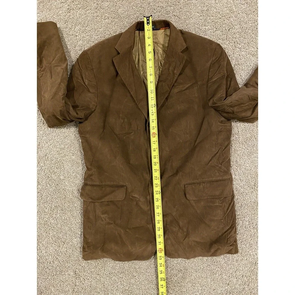 J.Crew Corduroy Blazer Jacket Men's 44R Brown Made In Poland W/ Italian Cashmere